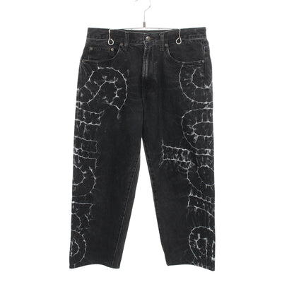 shibori loose fit jean デニムパンツ コットン ブラック シュプリーム ボトムス Supreme