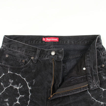 shibori loose fit jean デニムパンツ コットン ブラック シュプリーム ボトムス Supreme
