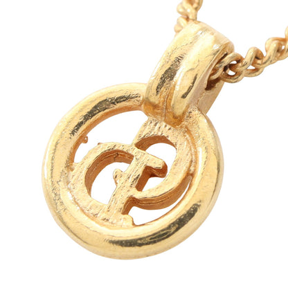CDロゴ サークル ネックレス GP ゴールド クリスチャンディオール アクセサリー Christian Dior