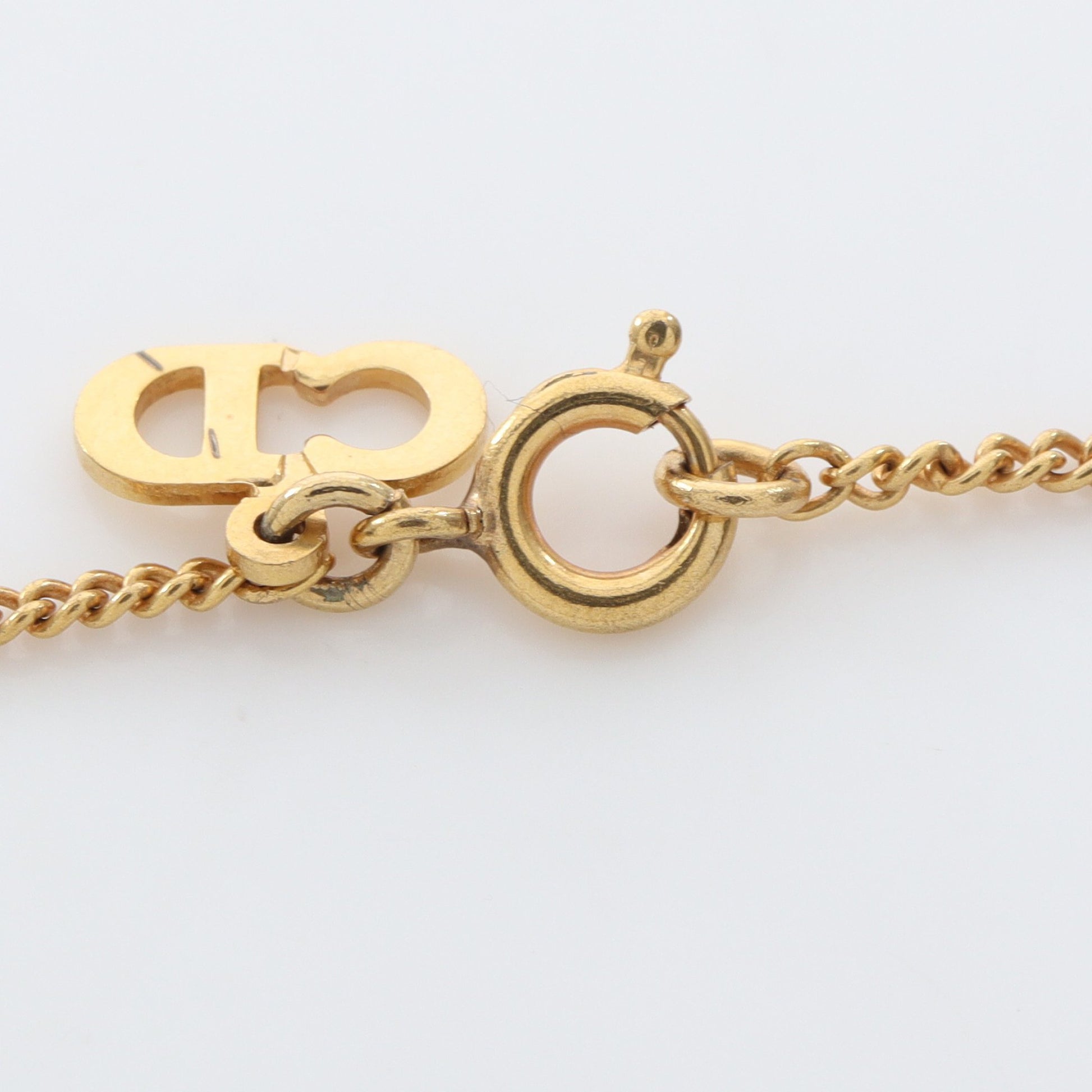 CDロゴ サークル ネックレス GP ゴールド クリスチャンディオール アクセサリー Christian Dior