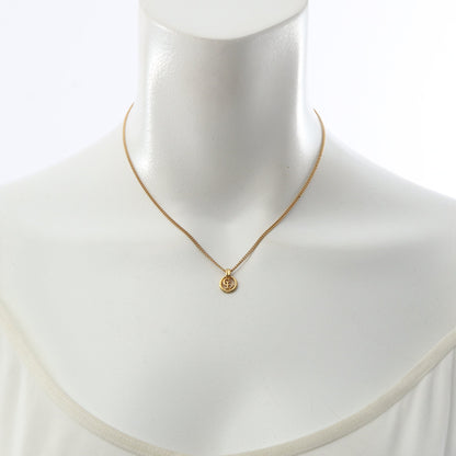 CDロゴ サークル ネックレス GP ゴールド クリスチャンディオール アクセサリー Christian Dior