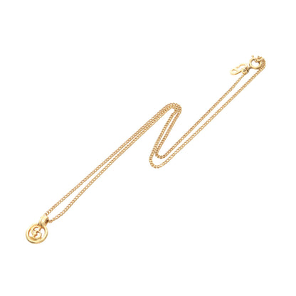 CDロゴ サークル ネックレス GP ゴールド クリスチャンディオール アクセサリー Christian Dior