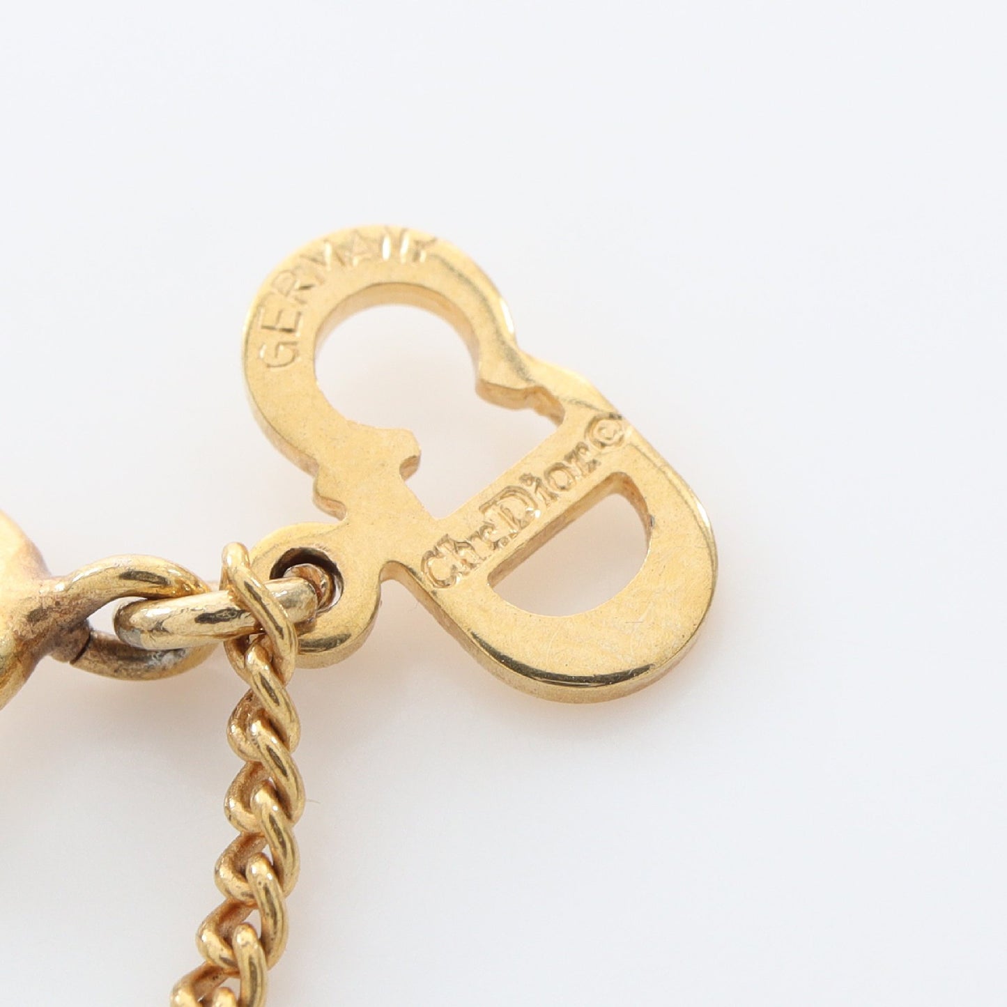 CDロゴ サークル ネックレス GP ゴールド クリスチャンディオール アクセサリー Christian Dior