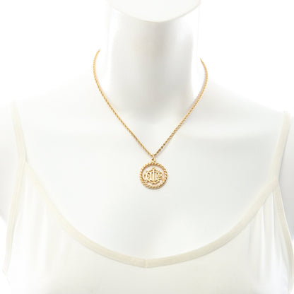 ラージロゴ サークル ネックレス GP ゴールド クリスチャンディオール アクセサリー Christian Dior