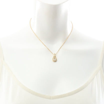 ティアドロップ ネックレス GP ラインストーン ゴールド クリスチャンディオール アクセサリー Christian Dior