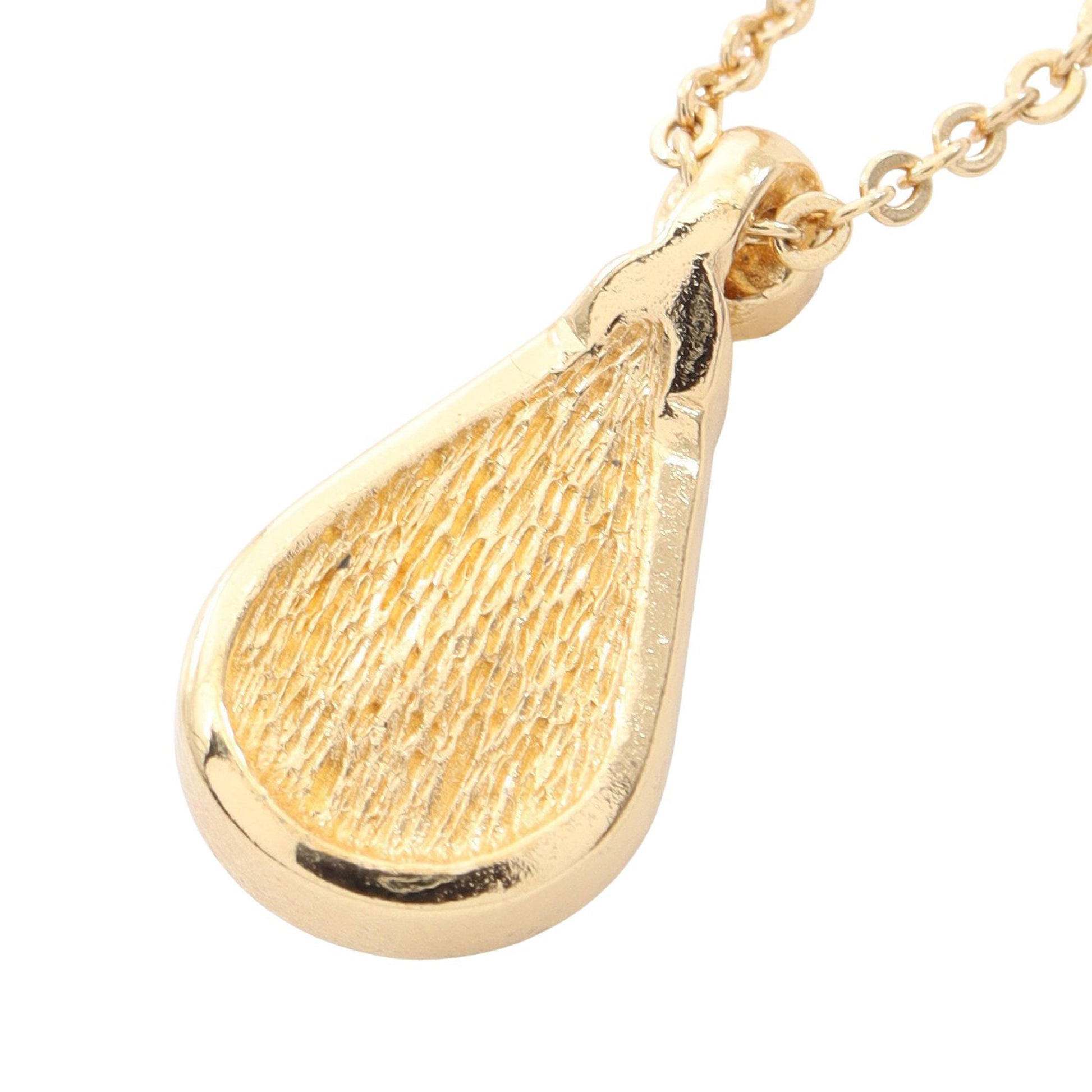 ティアドロップ ネックレス GP ラインストーン ゴールド クリスチャンディオール アクセサリー Christian Dior