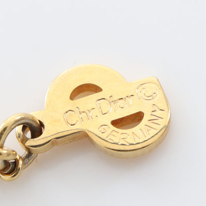 ハートストーン ネックレス GP ラインストーン ゴールド クリスチャンディオール アクセサリー Christian Dior