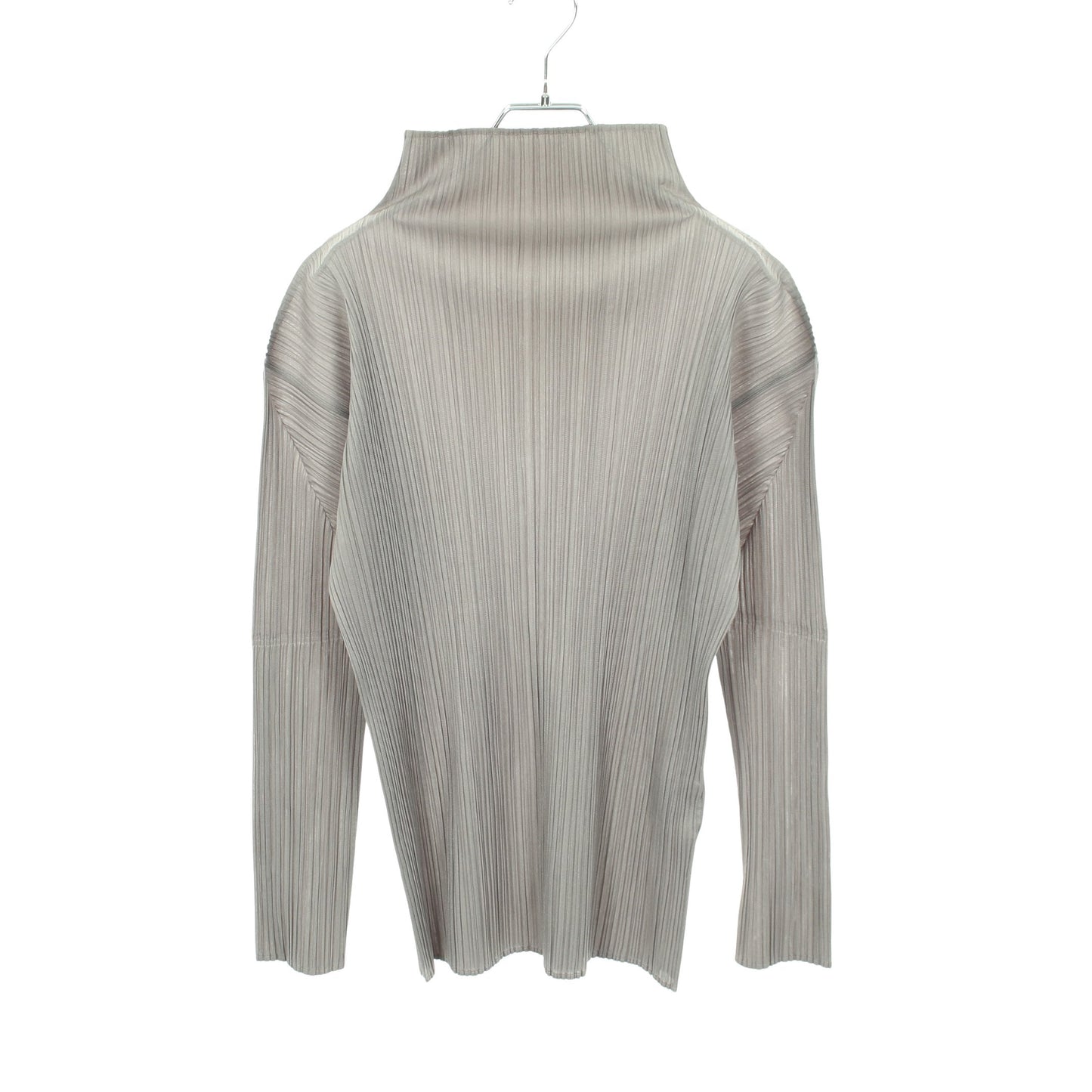 プリーツ ハイネック 長袖 カットソー グレー プリーツプリーズ トップス PLEATS PLEASE