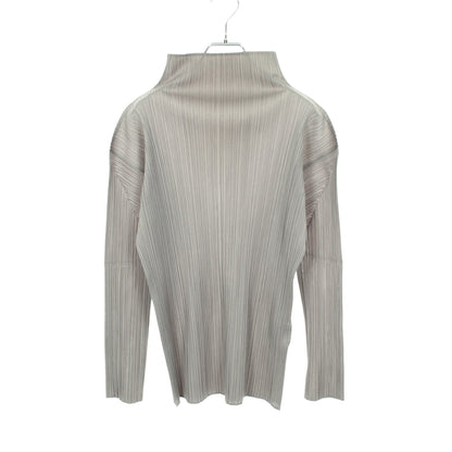 プリーツ ハイネック 長袖 カットソー グレー プリーツプリーズ トップス PLEATS PLEASE
