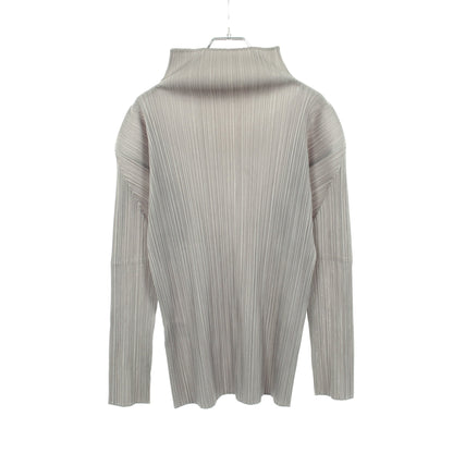 プリーツ ハイネック 長袖 カットソー グレー プリーツプリーズ トップス PLEATS PLEASE