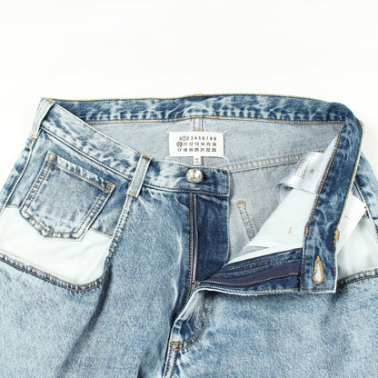 コントラストポケット デニムパンツ コットン ブルー メゾンマルジェラ110 ボトムス Maison Margiela 1 10