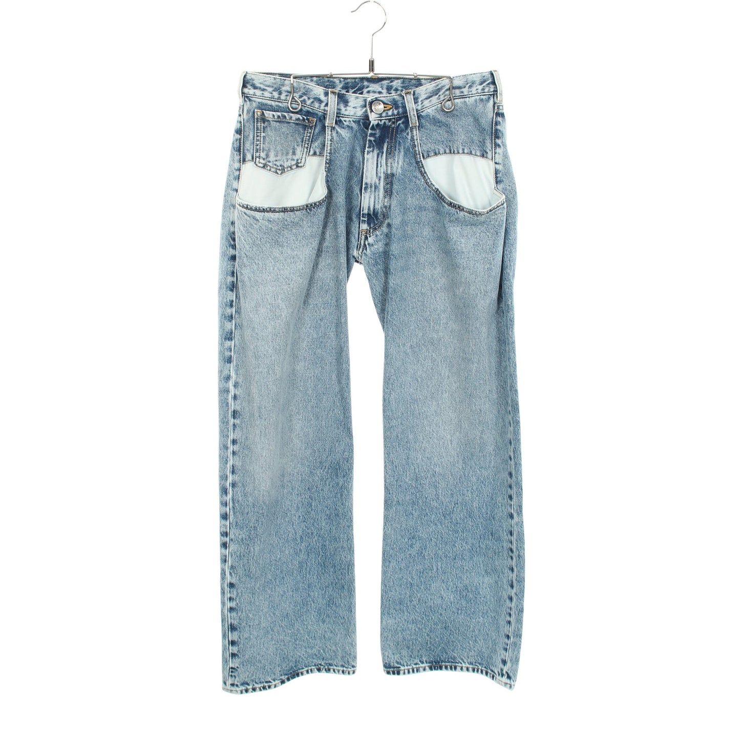 コントラストポケット デニムパンツ コットン ブルー メゾンマルジェラ110 ボトムス Maison Margiela 1 10