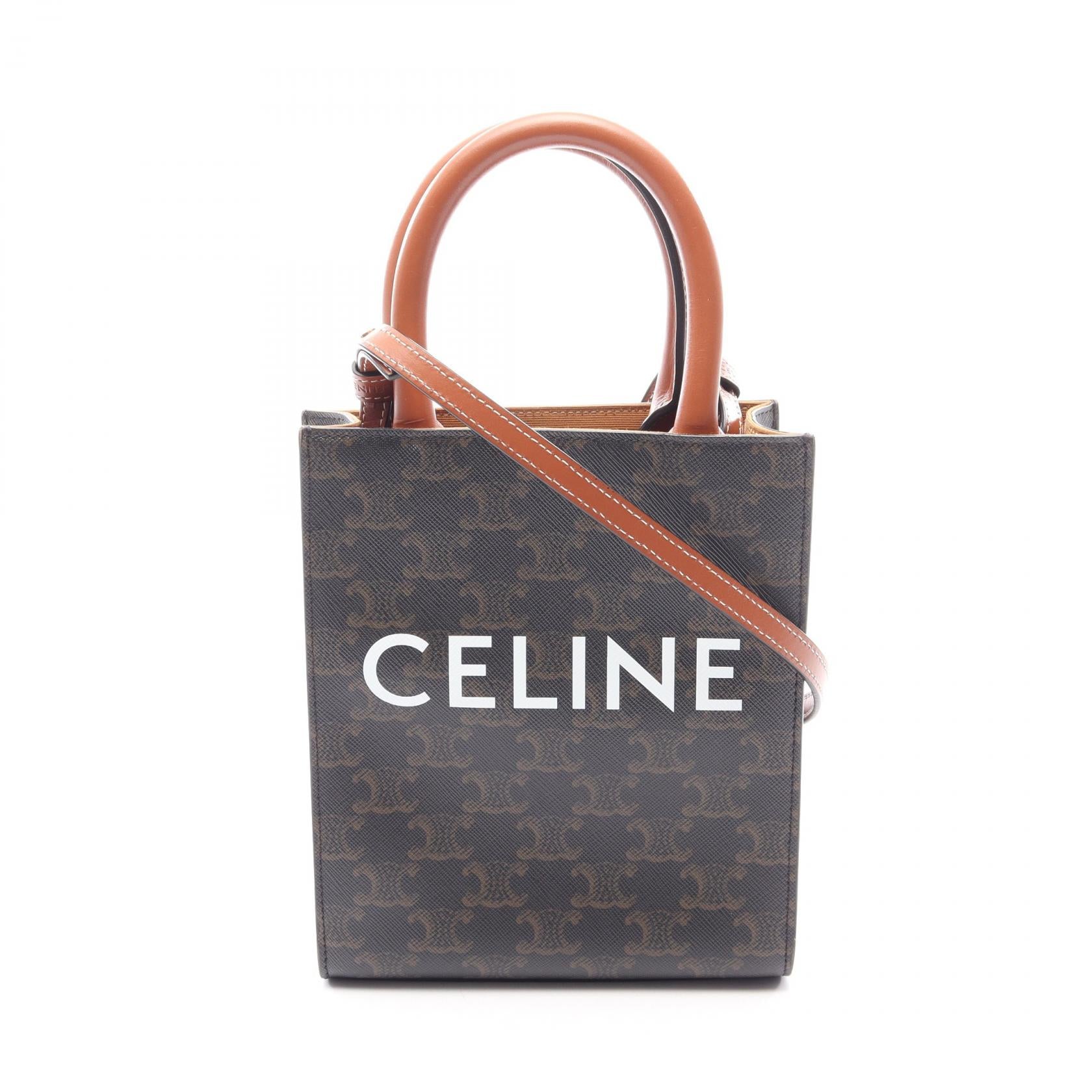 ミニ バーティカル カバ トリオンフ 2WAY ハンドバッグ PVC レザー