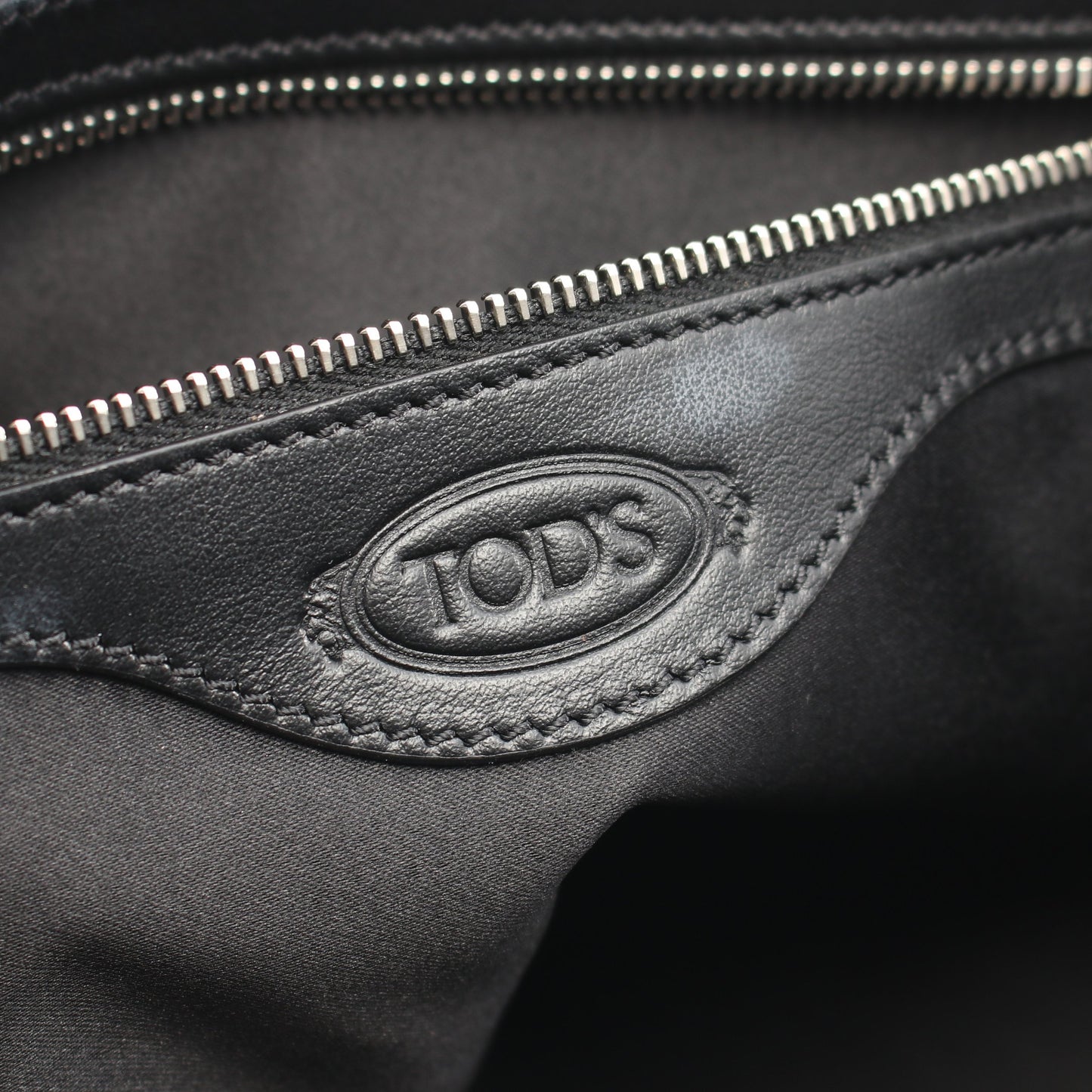 D-STYLING BAULETTO 2WAY ハンドバッグ レザー ブラック トッズ バッグ TOD'S