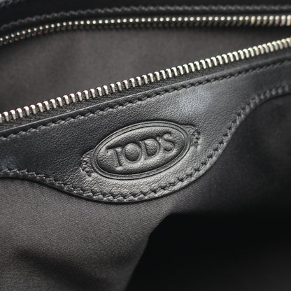 D-STYLING BAULETTO 2WAY ハンドバッグ レザー ブラック トッズ バッグ TOD'S