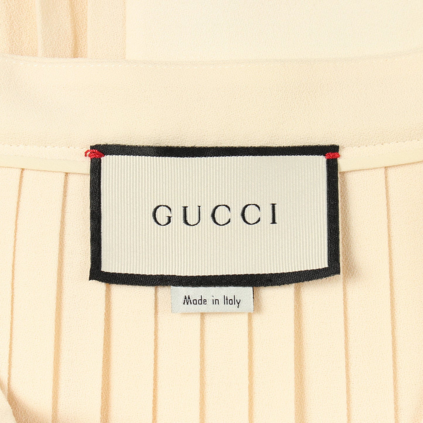 てんとう虫 プリーツ スカート ラップスカート ウール アイボリー グッチ ボトムス GUCCI