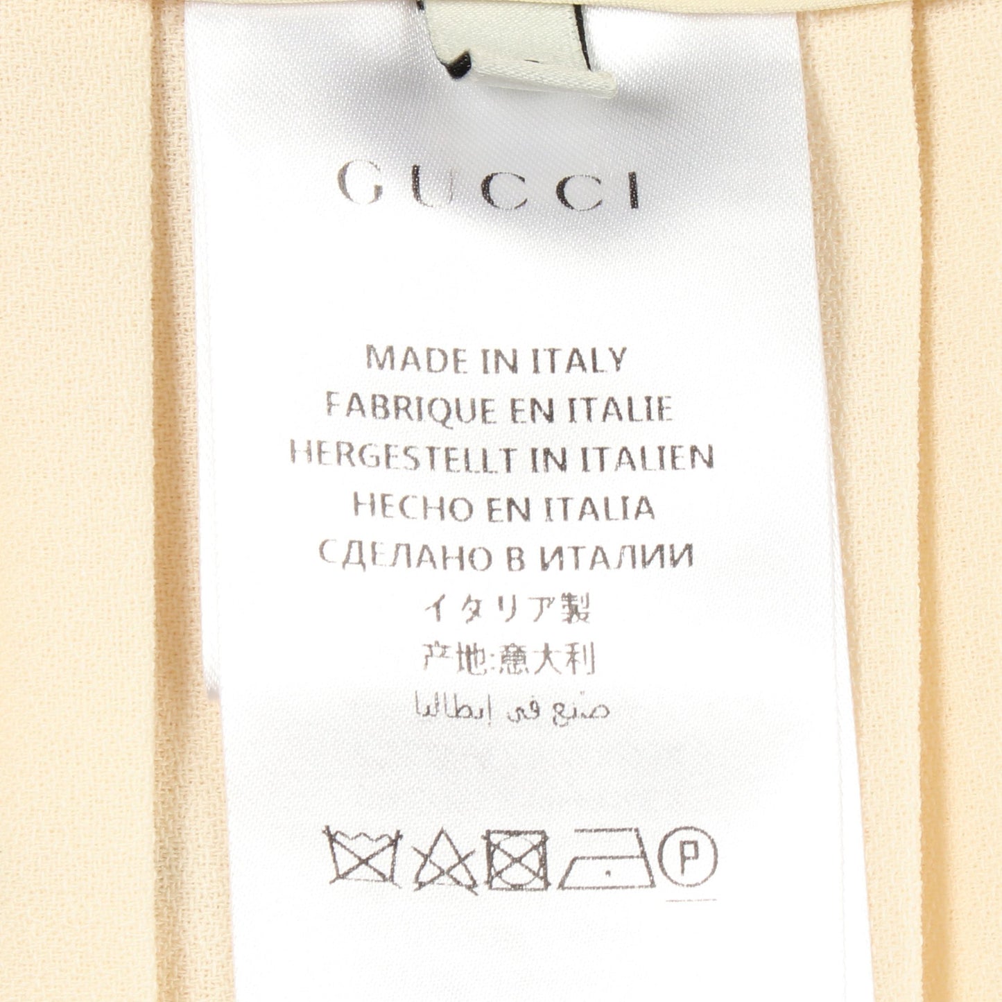 てんとう虫 プリーツ スカート ラップスカート ウール アイボリー グッチ ボトムス GUCCI