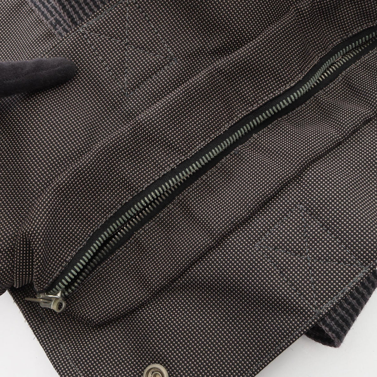 エールラインMM ハンドバッグ トートバッグ ナイロンキャンバス ダークグレー シルバー金具 エルメス バッグ HERMES