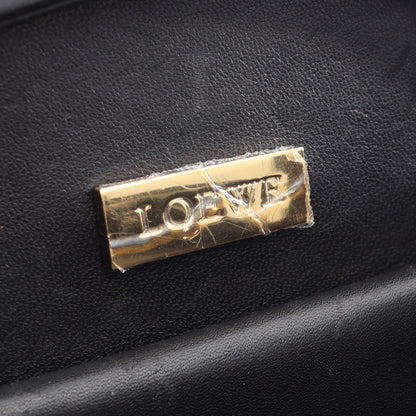 アナグラム ハンドバッグ レザー ブラック ロエベ バッグ LOEWE