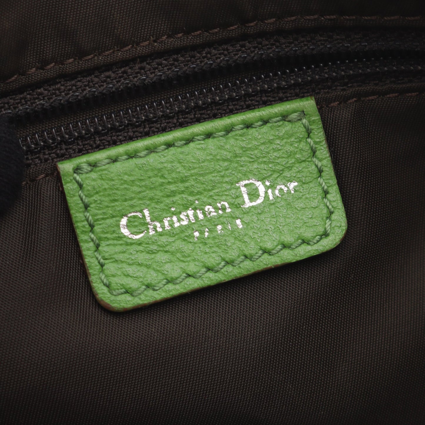 ラスタ トロッター サドルポケット ショルダーバッグ キャンバス レザー ベージュ マルチカラー クリスチャンディオール バッグ Christian Dior