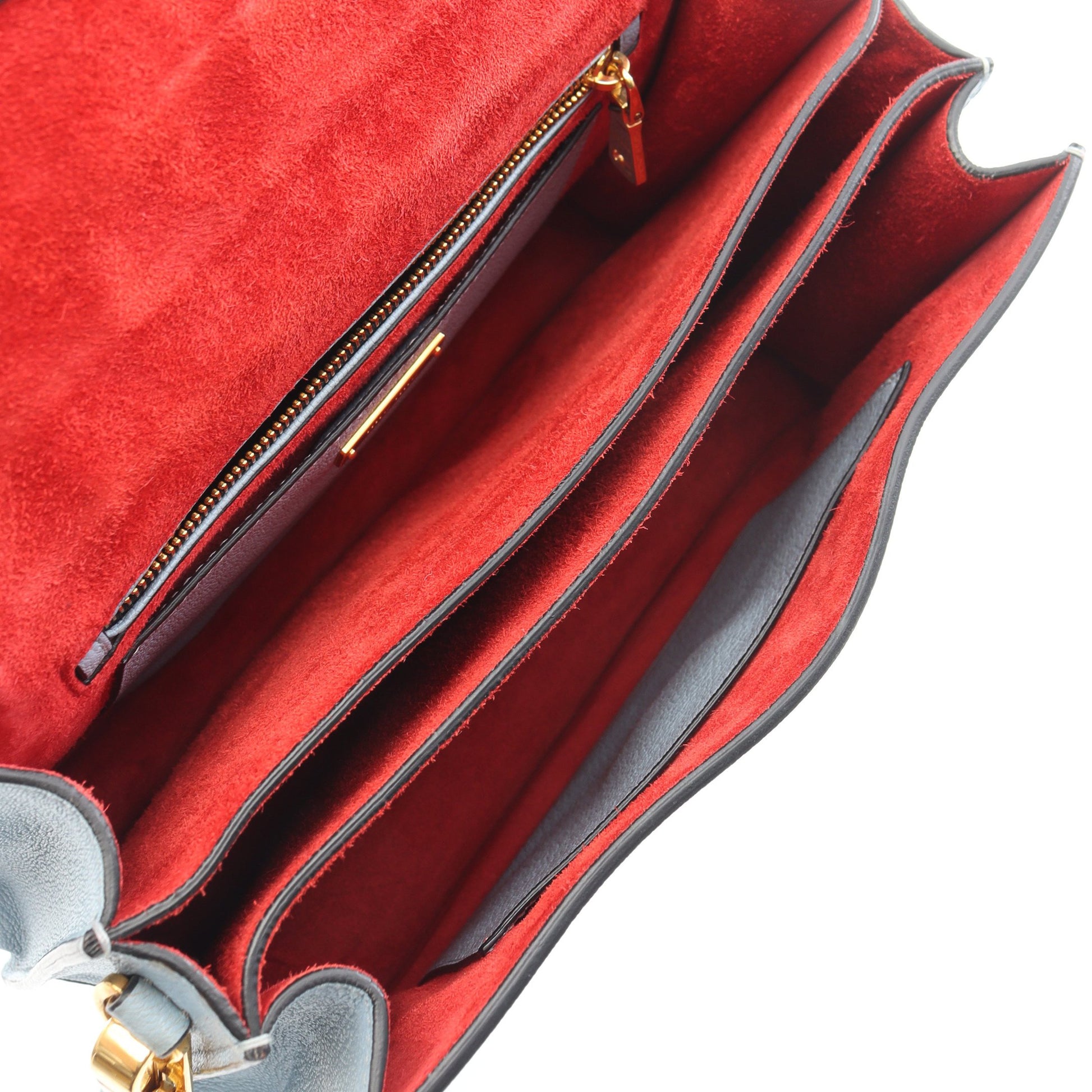 MADRAS マドラス 2WAY バイカラー ハンドバッグ レザー ライトブルー レッド ミュウミュウ バッグ miu miu