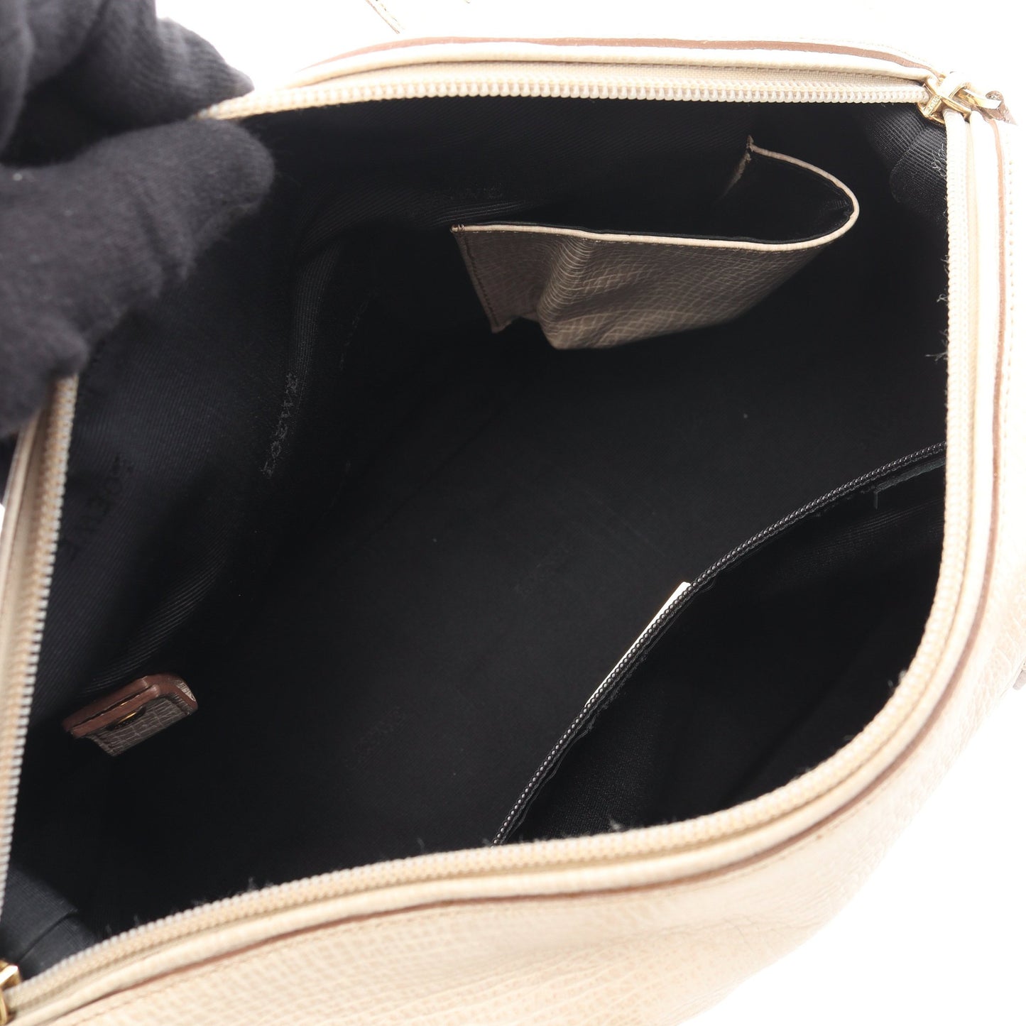 ミニボストンバッグ ハンドバッグ レザー アイボリー ロエベ バッグ LOEWE