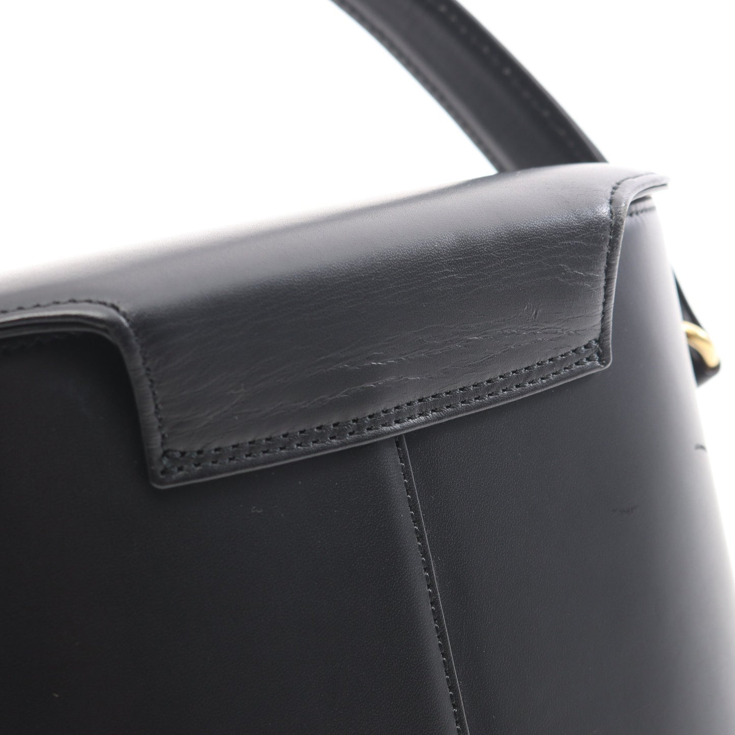 ゴールド金具 ヴィンテージ バニティバッグ ハンドバッグ レザー ブラック ジバンシィ バッグ GIVENCHY
