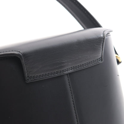ゴールド金具 ヴィンテージ バニティバッグ ハンドバッグ レザー ブラック ジバンシィ バッグ GIVENCHY