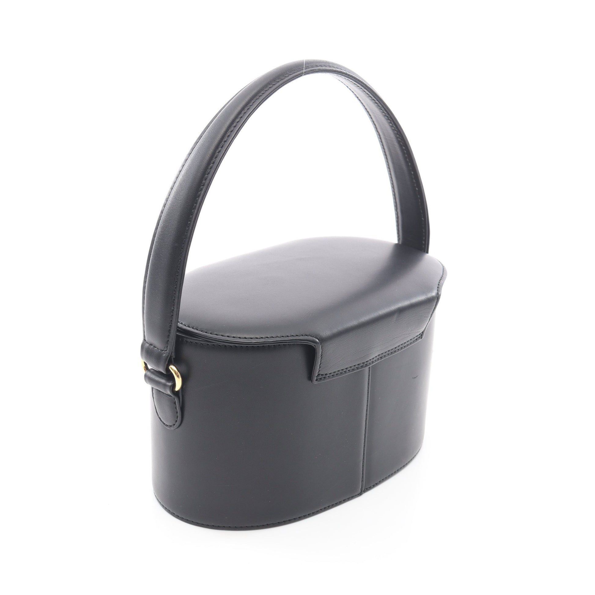 ゴールド金具 ヴィンテージ バニティバッグ ハンドバッグ レザー ブラック ジバンシィ バッグ GIVENCHY