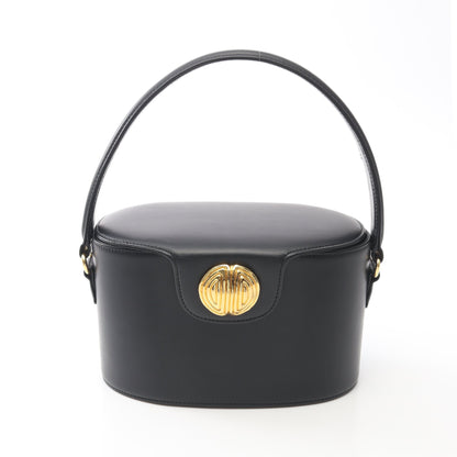 ゴールド金具 ヴィンテージ バニティバッグ ハンドバッグ レザー ブラック ジバンシィ バッグ GIVENCHY