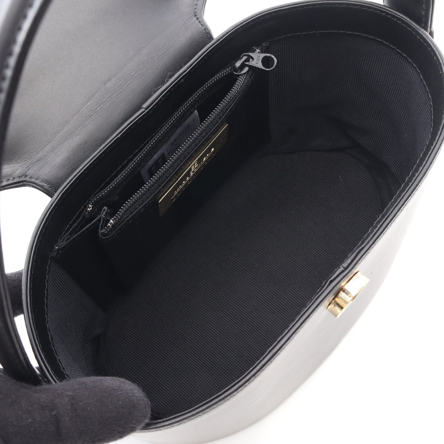 ゴールド金具 ヴィンテージ バニティバッグ ハンドバッグ レザー ブラック ジバンシィ バッグ GIVENCHY