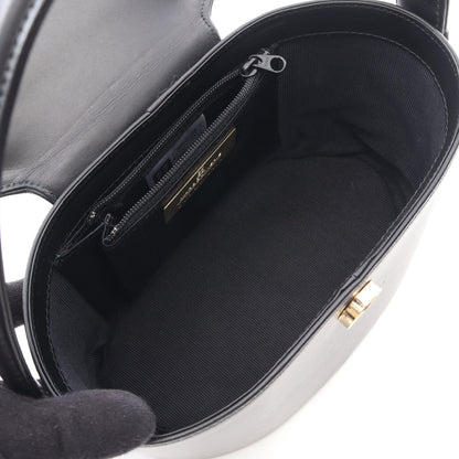 ゴールド金具 ヴィンテージ バニティバッグ ハンドバッグ レザー ブラック ジバンシィ バッグ GIVENCHY