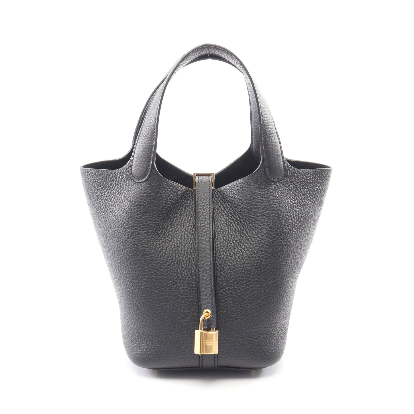 ピコタンロックPM ハンドバッグ トリヨンクレマンス ブラック ゴールド金具 K刻印 エルメス バッグ HERMES