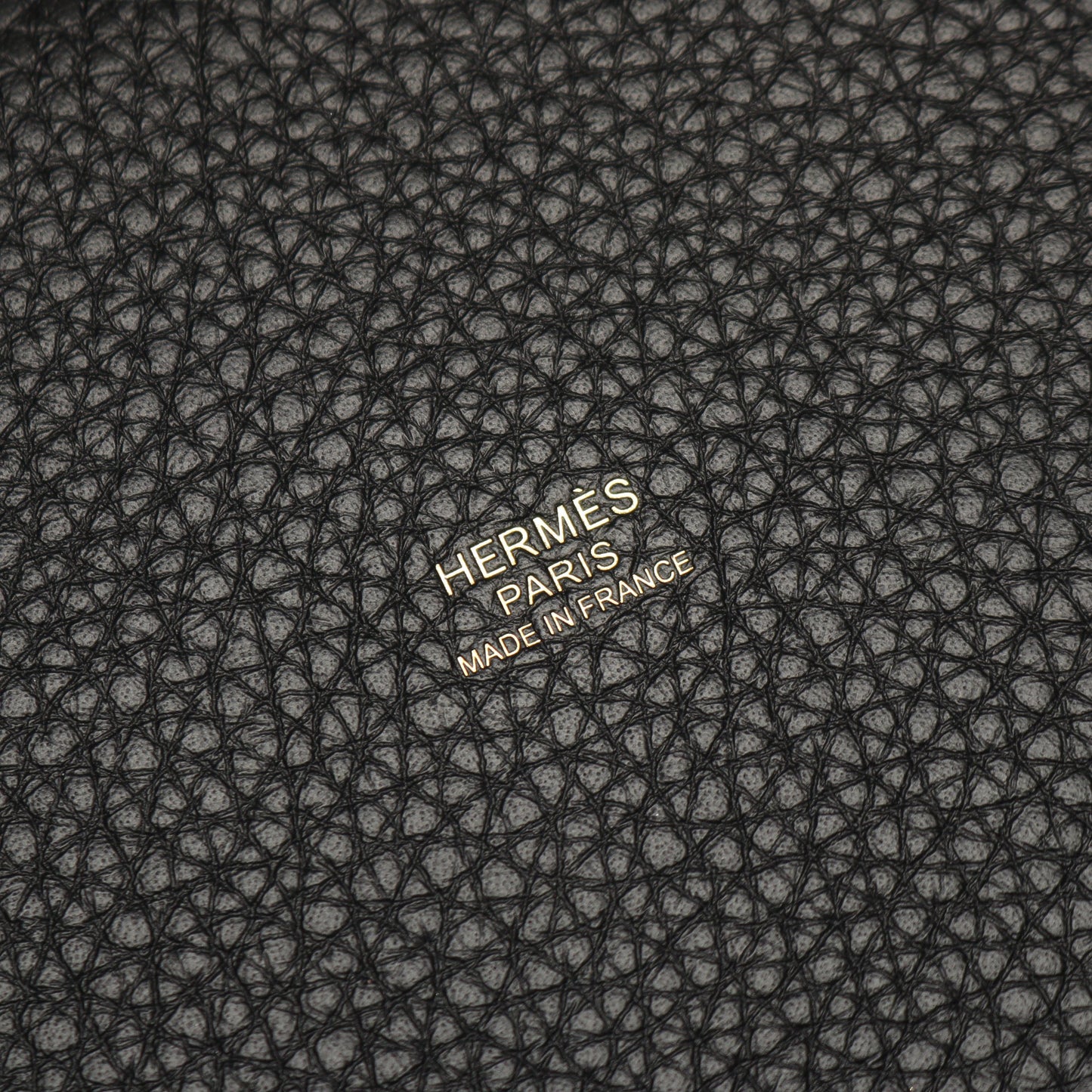 ピコタンロックPM ハンドバッグ トリヨンクレマンス ブラック ゴールド金具 K刻印 エルメス バッグ HERMES