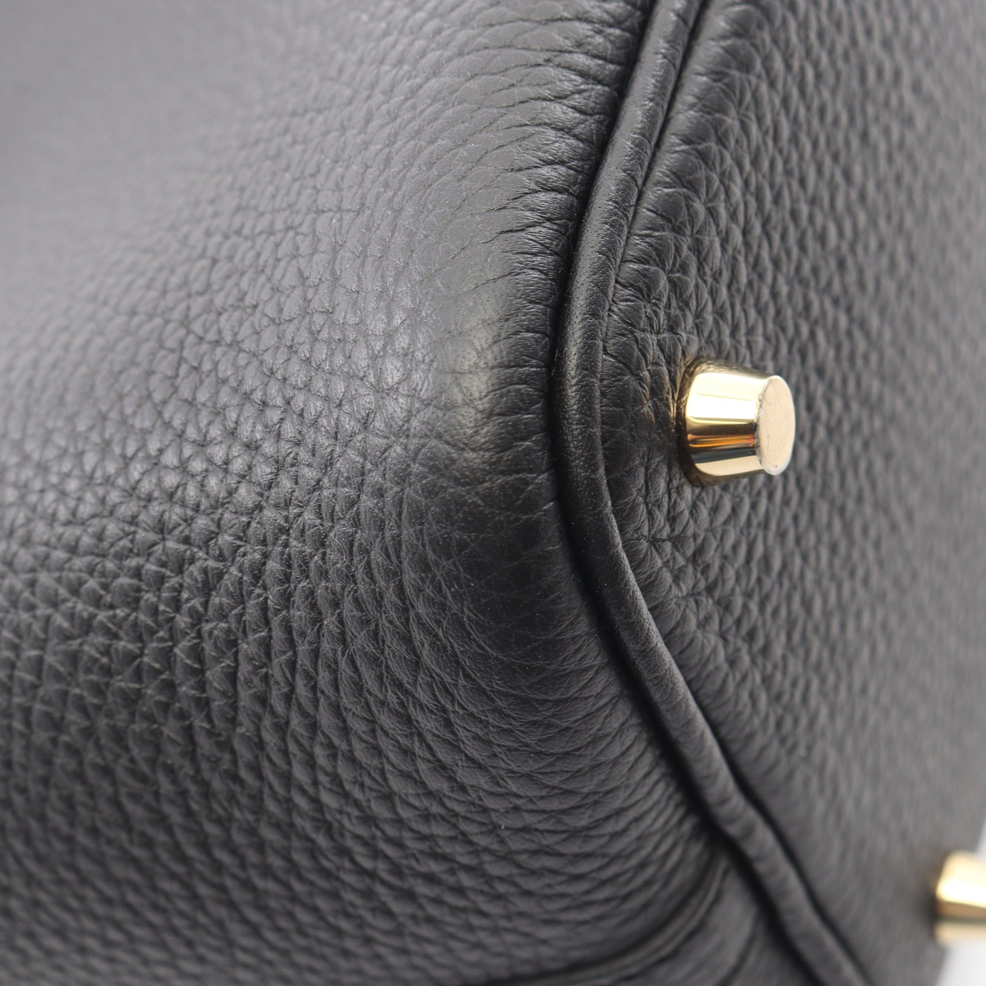 ピコタンロックPM ハンドバッグ トリヨンクレマンス ブラック ゴールド金具 K刻印 エルメス バッグ HERMES