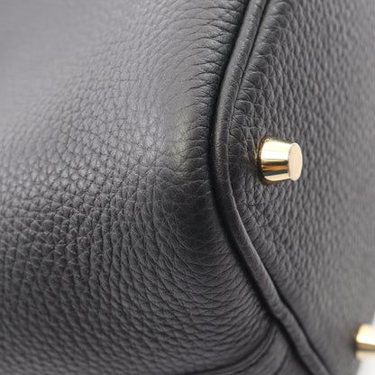 ピコタンロックPM ハンドバッグ トリヨンクレマンス ブラック ゴールド金具 K刻印 エルメス バッグ HERMES