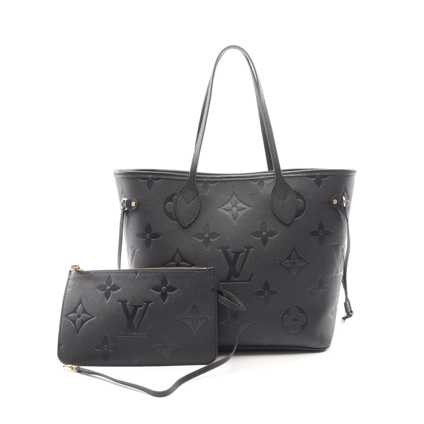 ネヴァーフルMM モノグラムアンプラント ノワール ショルダーバッグ トートバッグ レザー ブラック ルイヴィトン バッグ LOUIS VUITTON