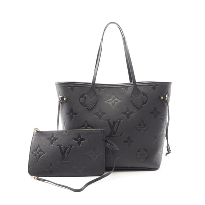 ネヴァーフルMM モノグラムアンプラント ノワール ショルダーバッグ トートバッグ レザー ブラック ルイヴィトン バッグ LOUIS VUITTON