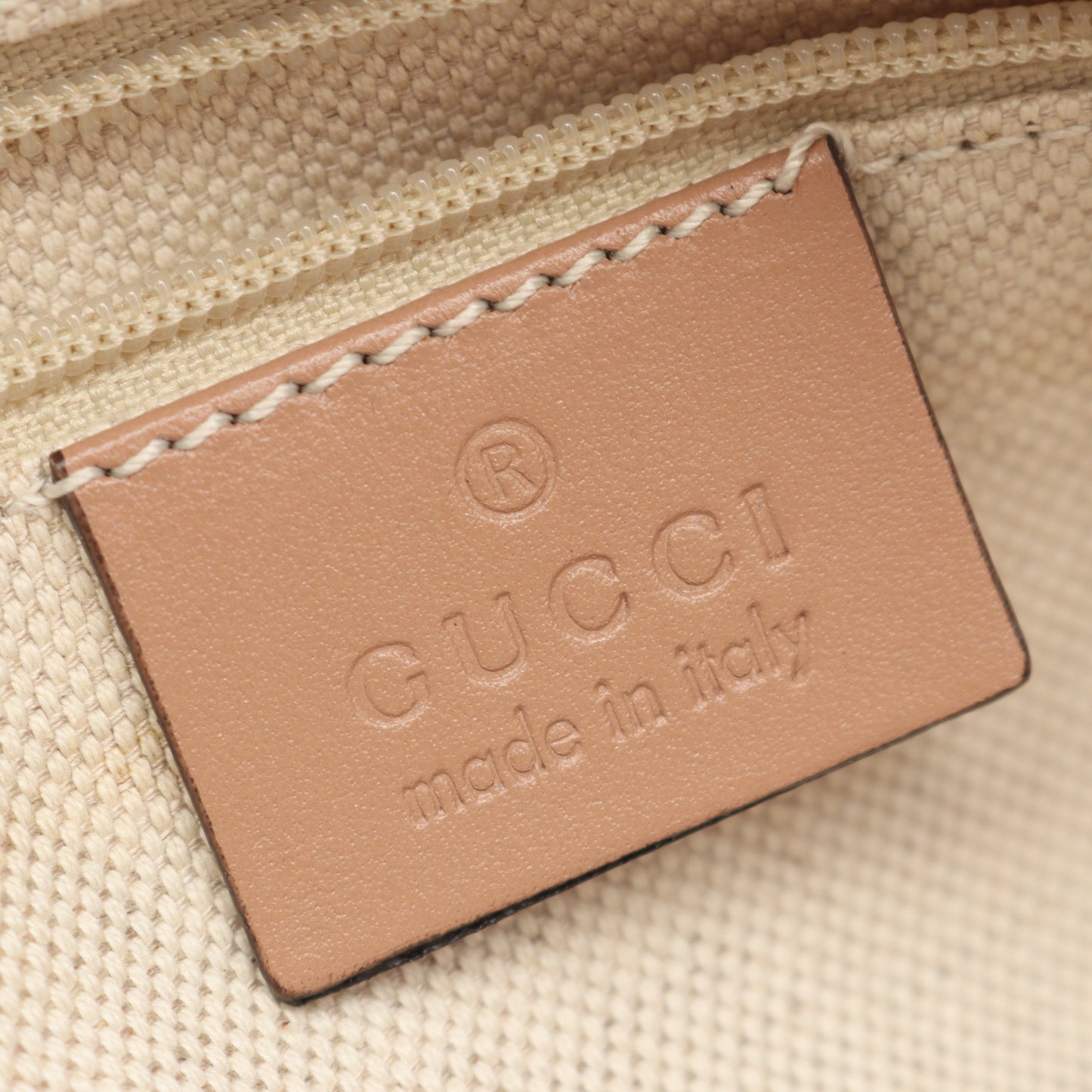 スーキー ディアマンテ 2WAY ハンドバッグ キャンバス レザー ベージュ ダスティピンク グッチ バッグ GUCCI