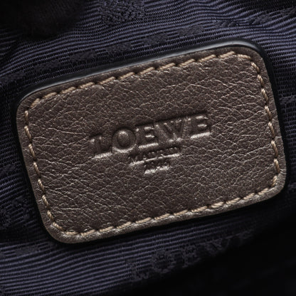 HERITAGE ヘリテージ メタリック ハンドバッグ トートバッグ レザー グレー ロエベ バッグ LOEWE
