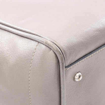 HERITAGE ヘリテージ メタリック ハンドバッグ トートバッグ レザー グレー ロエベ バッグ LOEWE
