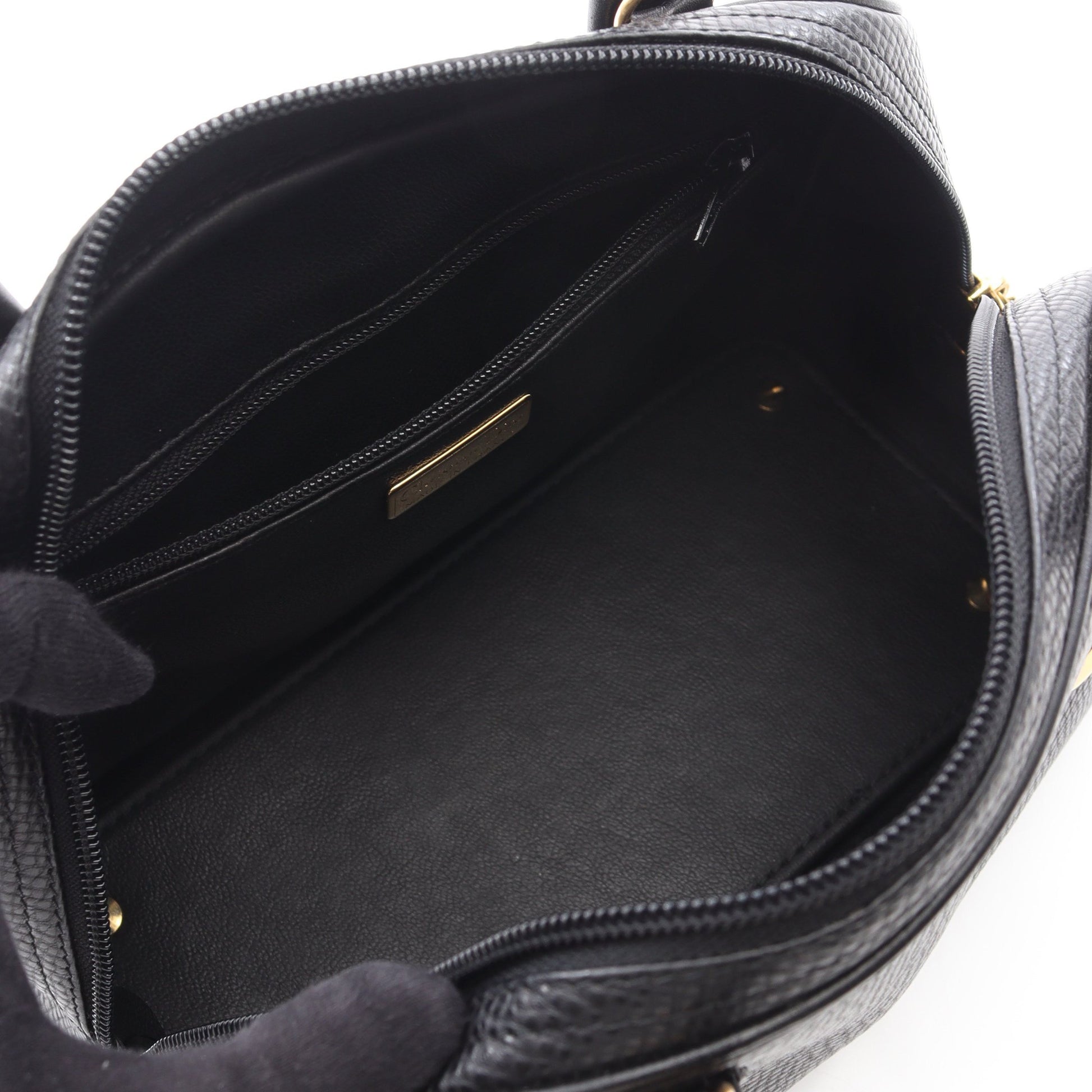 CDロゴ金具 2WAY ハンドバッグ レザー ブラック クリスチャンディオール バッグ Christian Dior