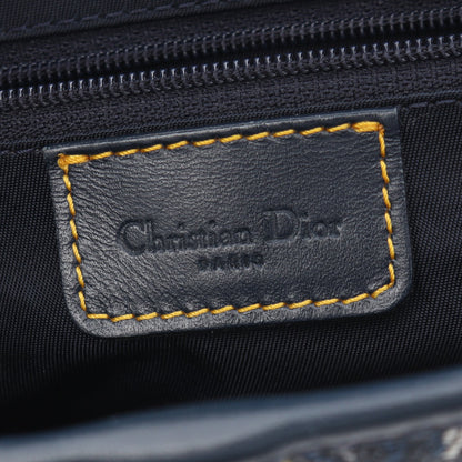 ダブルサドルバッグ トロッター ハンドバッグ キャンバス レザー アイボリー ネイビー クリスチャンディオール バッグ Christian Dior