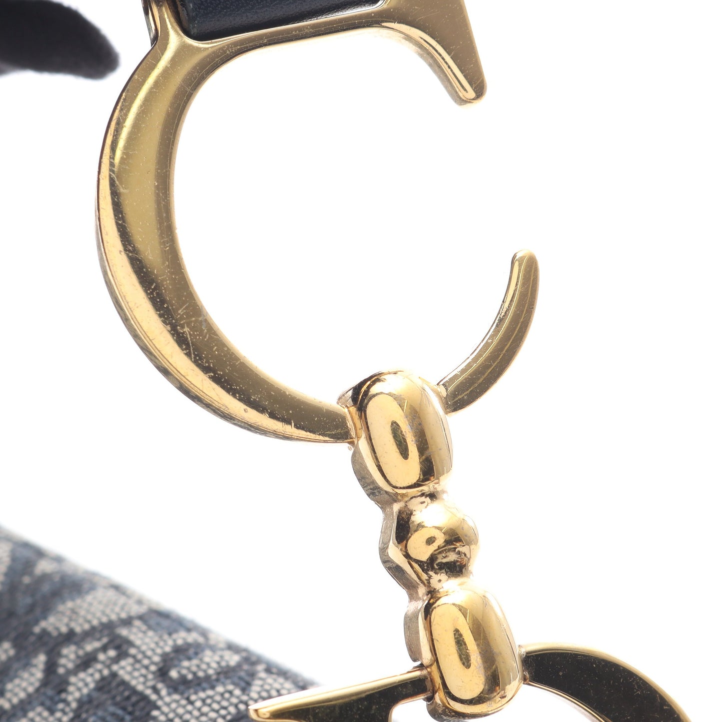 ダブルサドルバッグ トロッター ハンドバッグ キャンバス レザー アイボリー ネイビー クリスチャンディオール バッグ Christian Dior