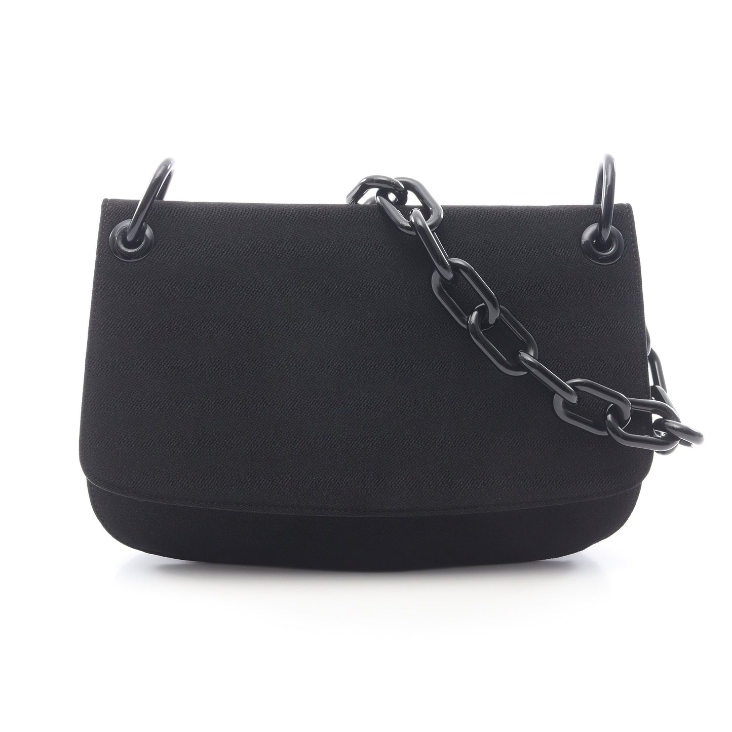 TESSUTO SWING プラスチック チェーンショルダーバッグ ナイロン ブラック プラダ バッグ PRADA