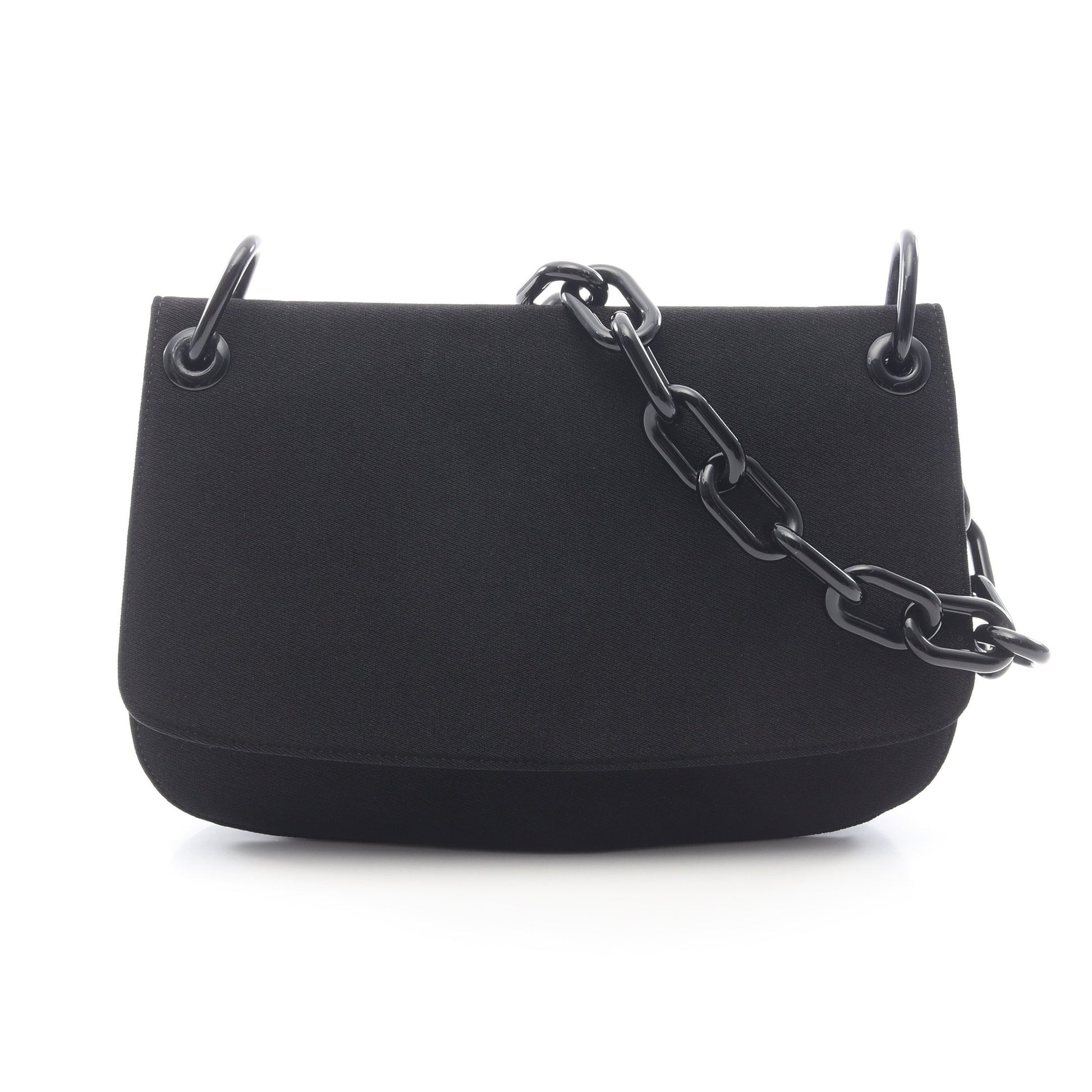 TESSUTO SWING プラスチック チェーンショルダーバッグ ナイロン ブラック プラダ バッグ PRADA