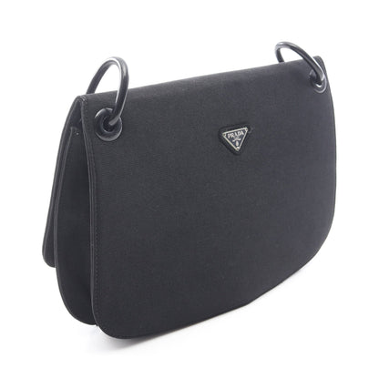 TESSUTO SWING プラスチック チェーンショルダーバッグ ナイロン ブラック プラダ バッグ PRADA