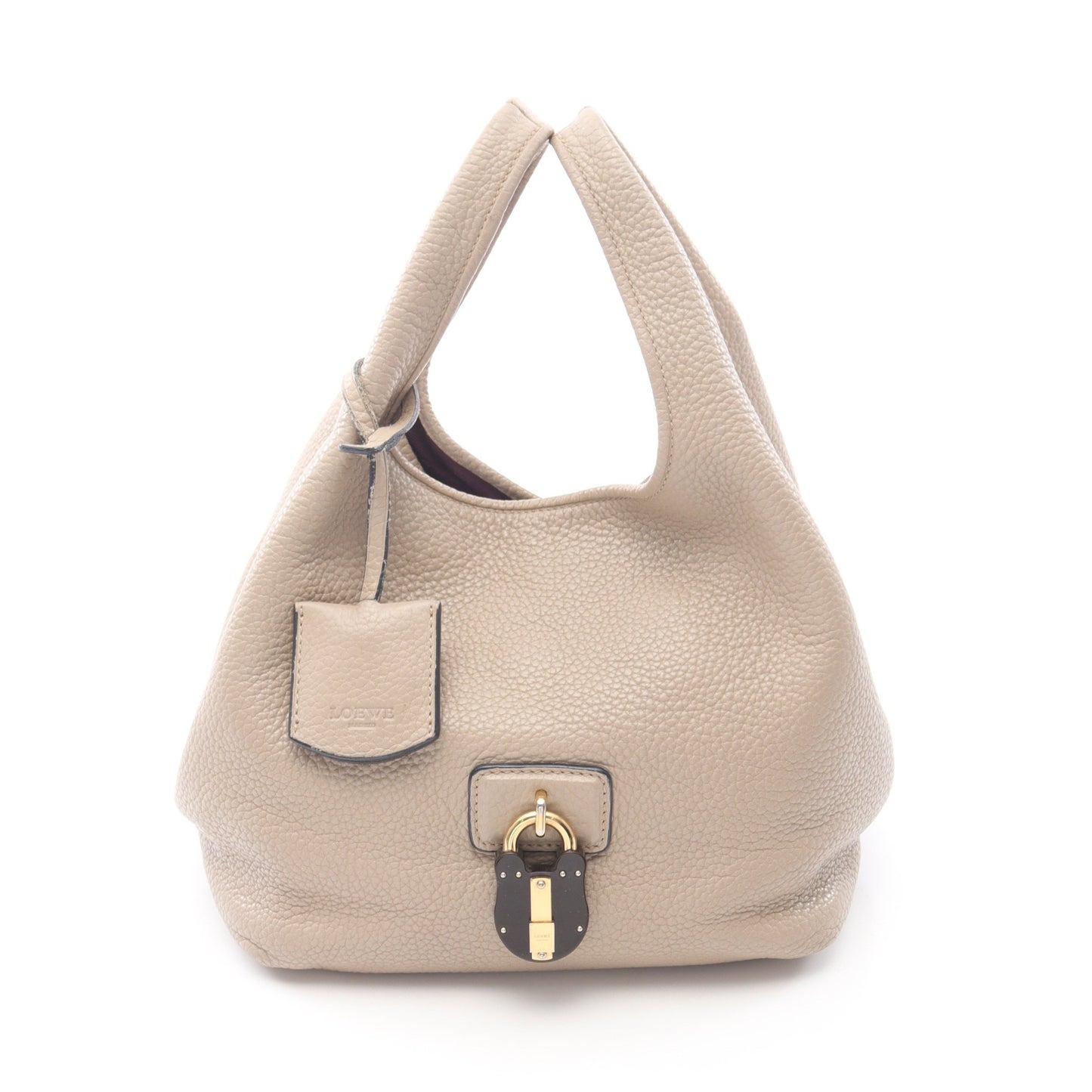 カリエ ハンドバッグ レザー グレーベージュ ロエベ バッグ LOEWE