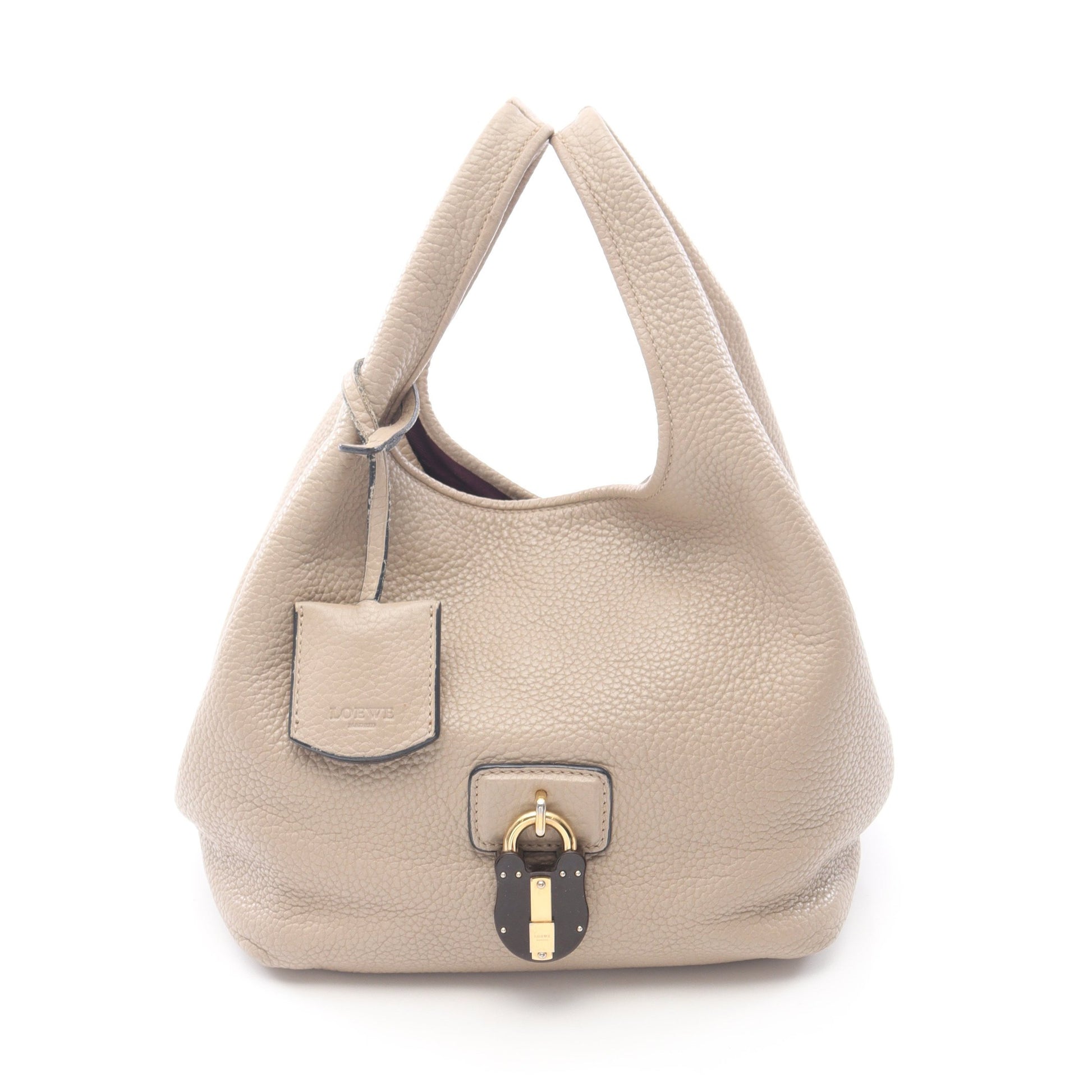 カリエ ハンドバッグ レザー グレーベージュ ロエベ バッグ LOEWE