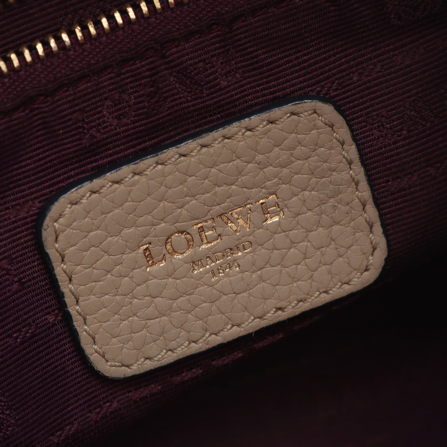カリエ ハンドバッグ レザー グレーベージュ ロエベ バッグ LOEWE